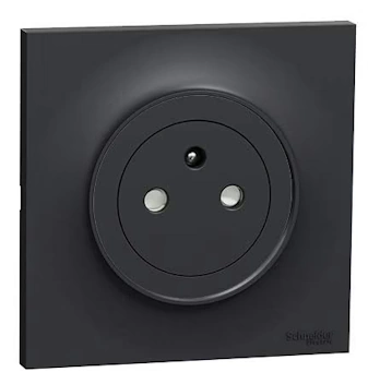 Schneider Odace Styl Anthracite — Prise affleurante