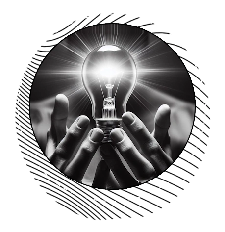 Ampoule Logo Tutolec entre deux mains